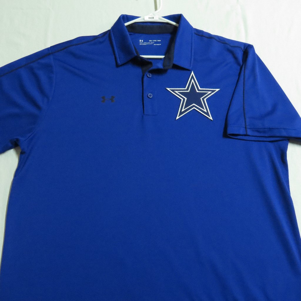 2xl Blue Performance Men's Db #348t Polo Shirt